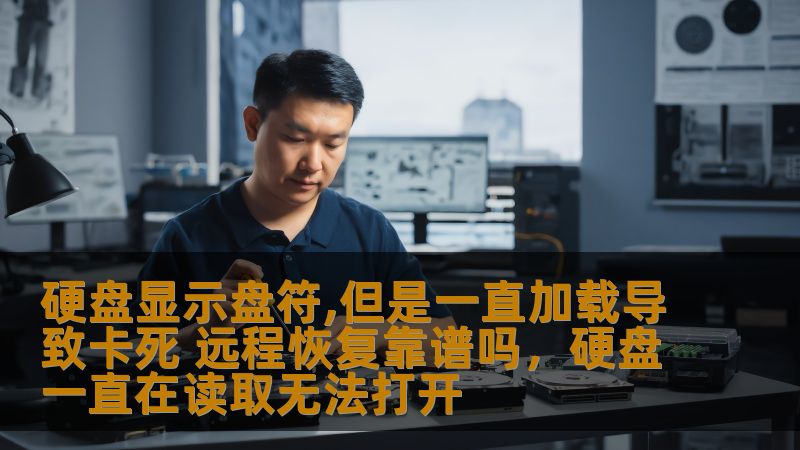 硬盘显示盘符,但是一直加载导致卡死 远程恢复靠谱吗，硬盘一直在读取无法打开