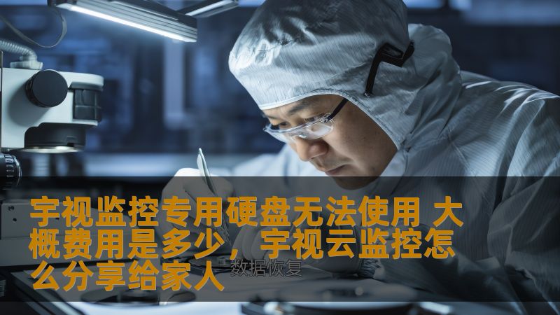 宇视监控专用硬盘无法使用 大概费用是多少，宇视云监控怎么分享给家人