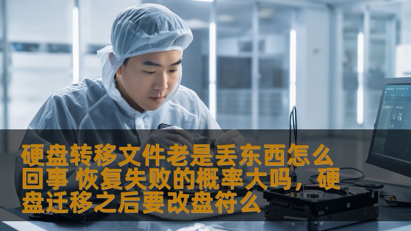 硬盘转移文件老是丢东西怎么回事 恢复失败的概率大吗，硬盘迁移之后要改盘符么