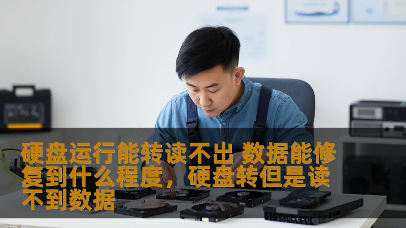 硬盘运行能转读不出 数据能修复到什么程度，硬盘转但是读不到数据