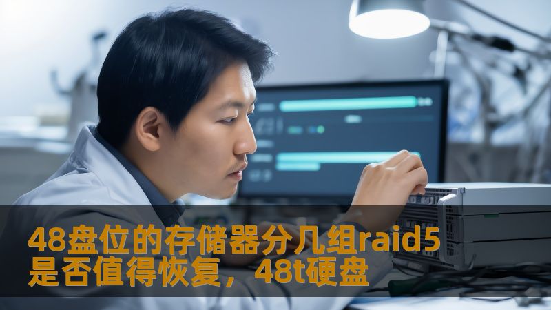 48盘位的存储器分几组raid5 是否值得恢复，48t硬盘