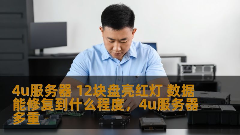 4u服务器 12块盘亮红灯 数据能修复到什么程度，4u服务器多重