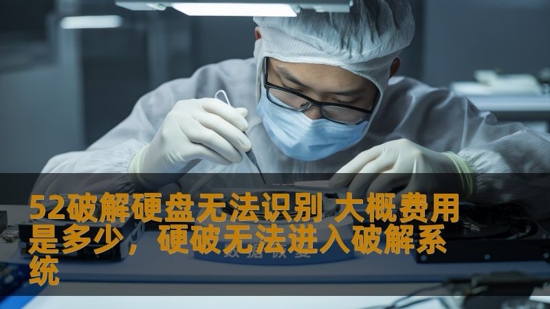 52破解硬盘无法识别 大概费用是多少，硬破无法进入破解系统