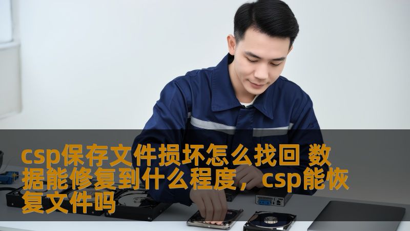 csp保存文件损坏怎么找回 数据能修复到什么程度，csp能恢复文件吗