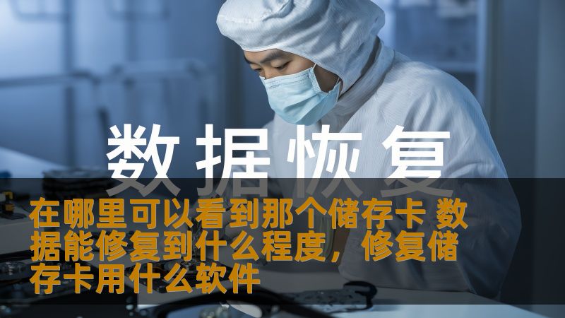 在哪里可以看到那个储存卡 数据能修复到什么程度，修复储存卡用什么软件