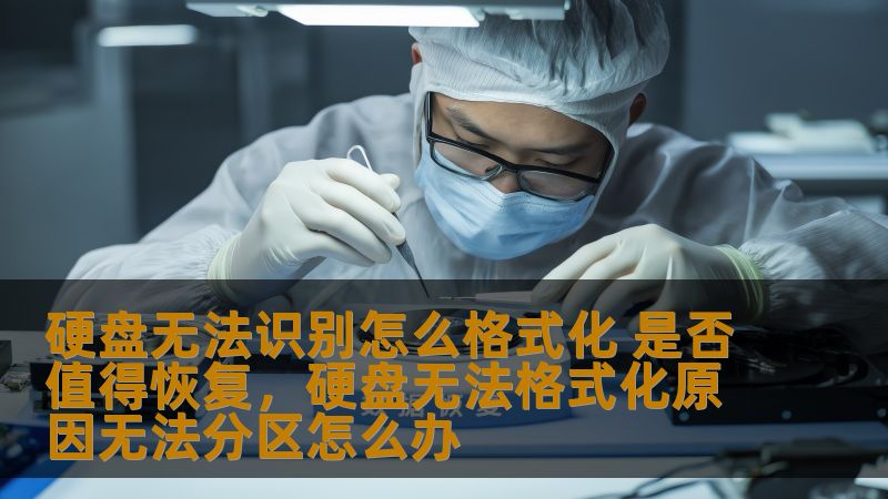 硬盘无法识别怎么格式化 是否值得恢复，硬盘无法格式化原因无法分区怎么办
