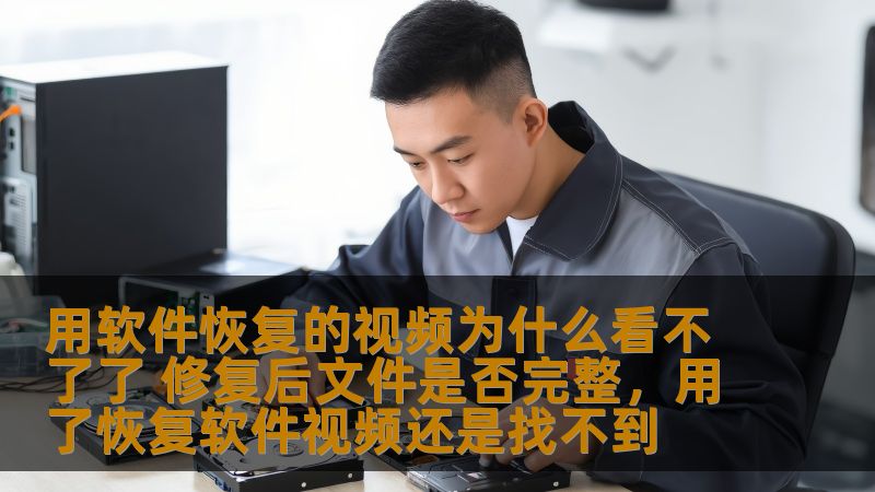 本文将探讨在使用软件恢复丢失的视频时，可能会遇到视频无法播放的情况，并分析修复后的视频文件是否完整。为您解答在恢复过程中可能遇到的各种问题，帮助您高效恢复和修复数据。
