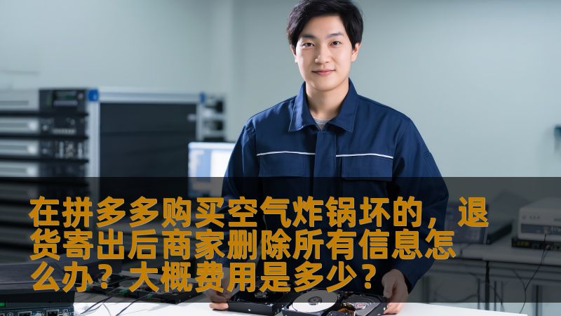 在拼多多购买空气炸锅坏的，退货寄出后商家删除所有信息怎么办？大概费用是多少？