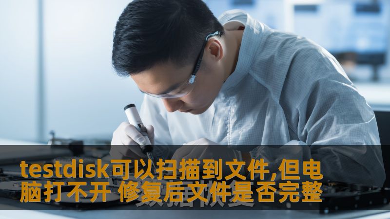 testdisk可以扫描到文件,但电脑打不开 修复后文件是否完整 testdisk可以扫描到文件,但电脑打不开 修复后文件是否完整