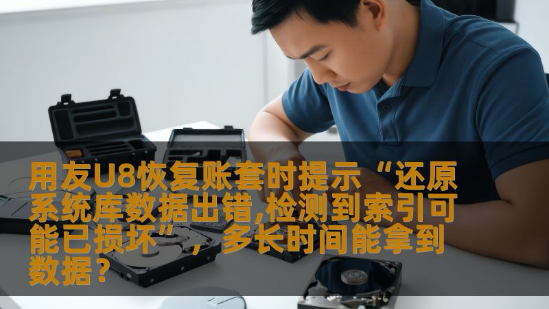 用友U8恢复账套时提示“还原系统库数据出错,检测到索引可能已损坏”，多长时间能拿到数据？