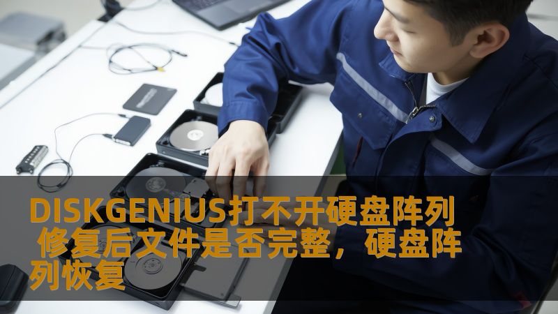 DISKGENIUS打不开硬盘阵列 修复后文件是否完整，硬盘阵列恢复