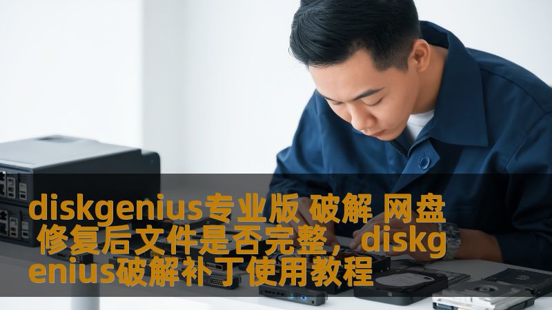 diskgenius专业版 破解 网盘 修复后文件是否完整，diskgenius破解补丁使用教程