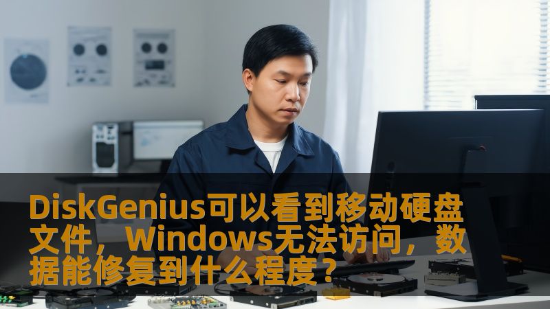 本文详细介绍了当移动硬盘无法在Windows中访问时，如何通过DiskGenius工具查看文件并修复数据的可能性。我们将探讨常见的硬盘故障问题，以及DiskGenius如何帮助用户恢复数据，最大化修复的效果。