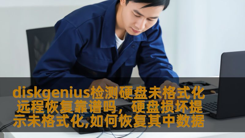 diskgenius检测硬盘未格式化 远程恢复靠谱吗，硬盘损坏提示未格式化,如何恢复其中数据
