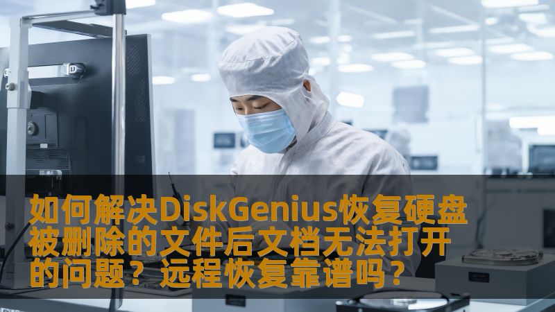 本文详细探讨了如何解决使用DiskGenius恢复硬盘被删除的文件后，文档无法打开的情况，并分析了远程恢复的可行性和实际效果。