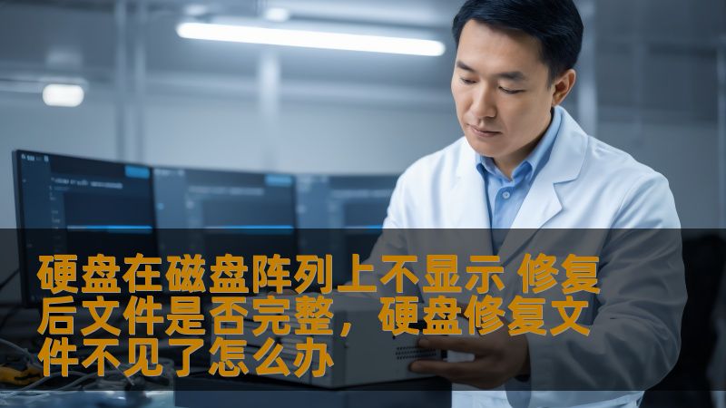 硬盘在磁盘阵列上不显示 修复后文件是否完整，硬盘修复文件不见了怎么办