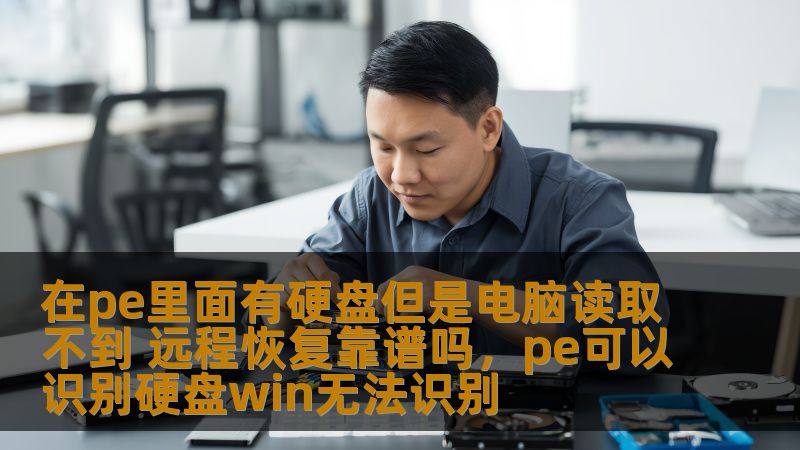 在pe里面有硬盘但是电脑读取不到 远程恢复靠谱吗，pe可以识别硬盘win无法识别