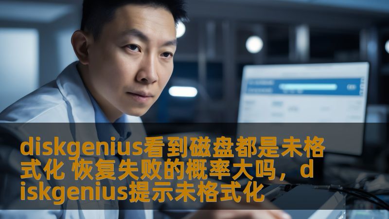 diskgenius看到磁盘都是未格式化 恢复失败的概率大吗，diskgenius提示未格式化
