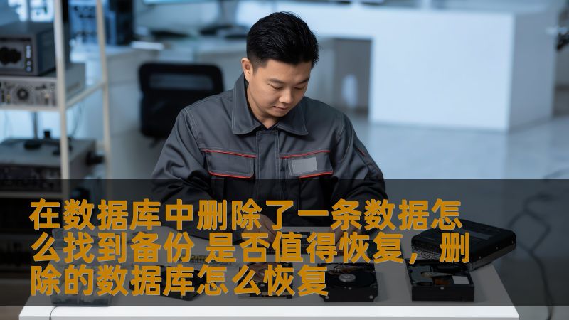 在数据库中删除了一条数据怎么找到备份 是否值得恢复,删除的数据库怎么恢复 在数据库中删除了一条数据怎么找到备份 是否值得恢复,删除的数据库怎么恢复