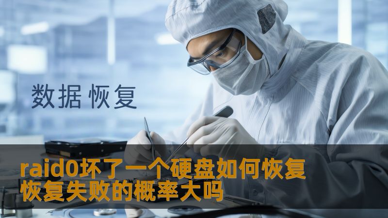 了解如何在raid0坏了一个硬盘的情况下进行数据恢复，以及恢复失败的概率。