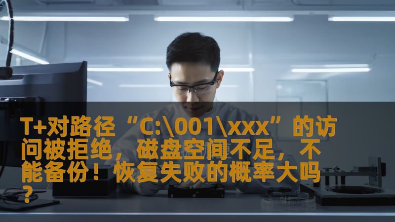 T+对路径“C:\001\xxx”的访问被拒绝，磁盘空间不足，不能备份！恢复失败的概率大吗？