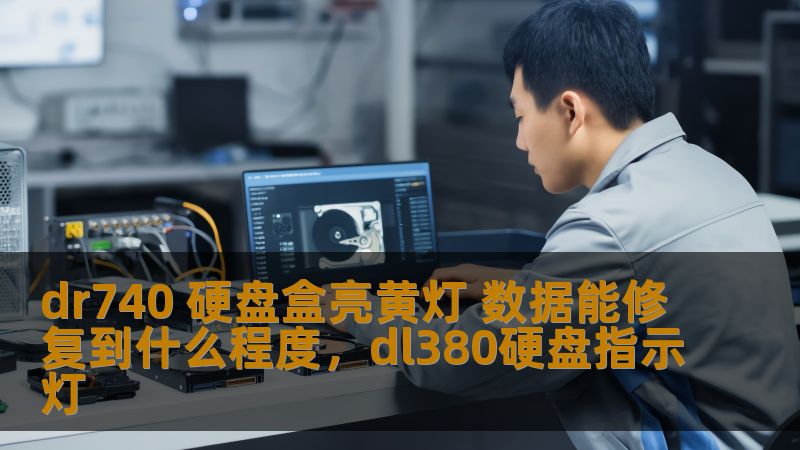 dr740 硬盘盒亮黄灯 数据能修复到什么程度，dl380硬盘指示灯