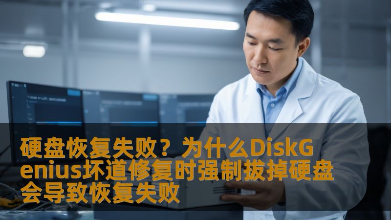 硬盘恢复失败？为什么DiskGenius坏道修复时强制拔掉硬盘会导致恢复失败