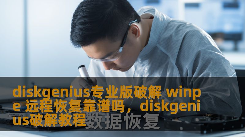 diskgenius专业版破解 winpe 远程恢复靠谱吗，diskgenius破解教程