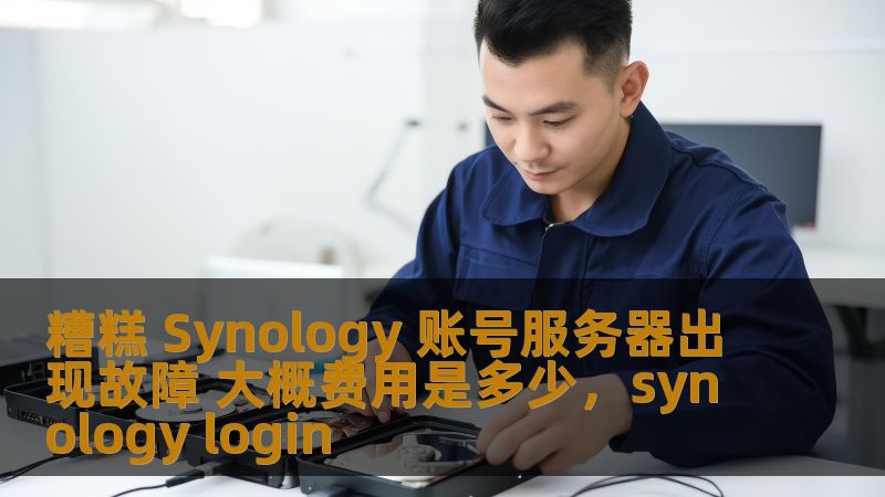 糟糕 Synology 账号服务器出现故障 大概费用是多少，synology login