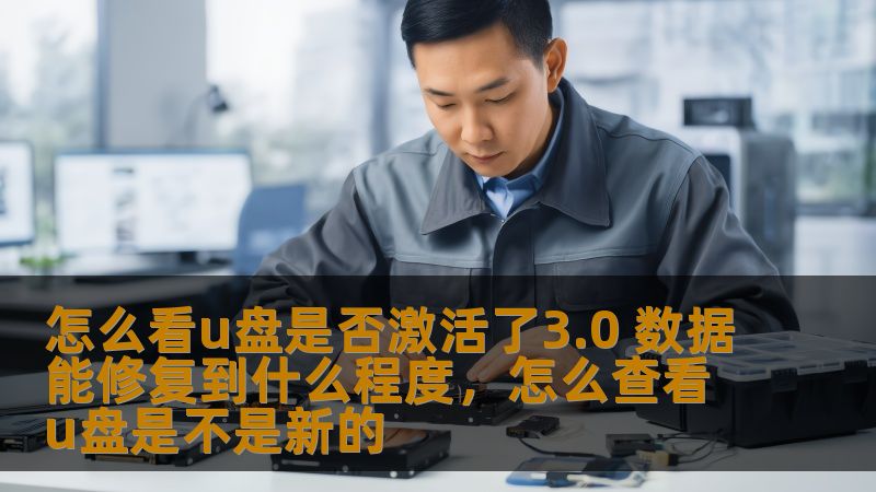 怎么看u盘是否激活了3.0 数据能修复到什么程度，怎么查看u盘是不是新的