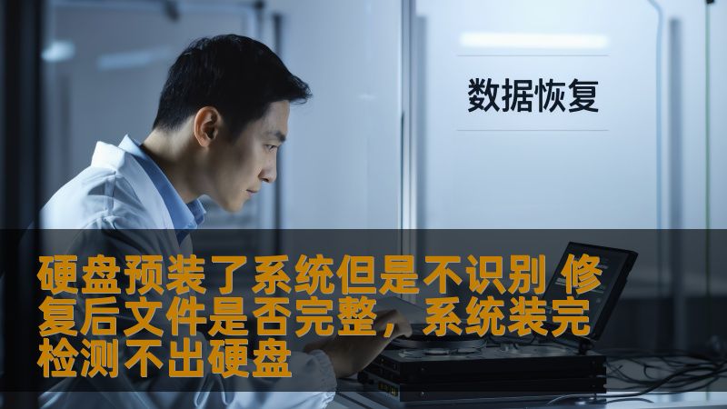 硬盘预装了系统但是不识别 修复后文件是否完整，系统装完检测不出硬盘