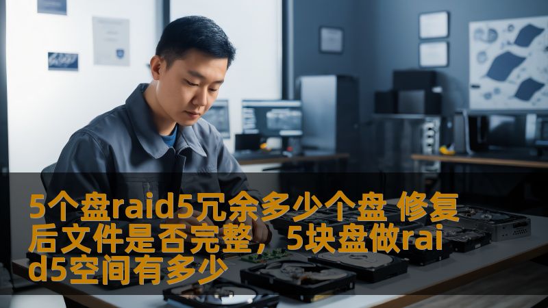 5个盘raid5冗余多少个盘 修复后文件是否完整，5块盘做raid5空间有多少