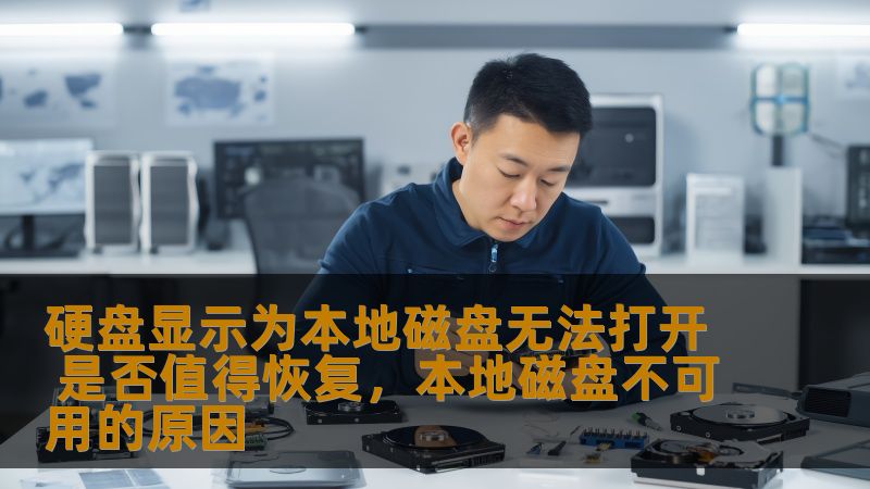 硬盘显示为本地磁盘无法打开 是否值得恢复，本地磁盘不可用的原因