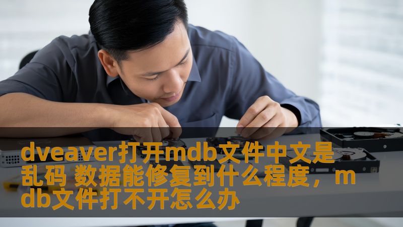 dveaver打开mdb文件中文是乱码 数据能修复到什么程度，mdb文件打不开怎么办