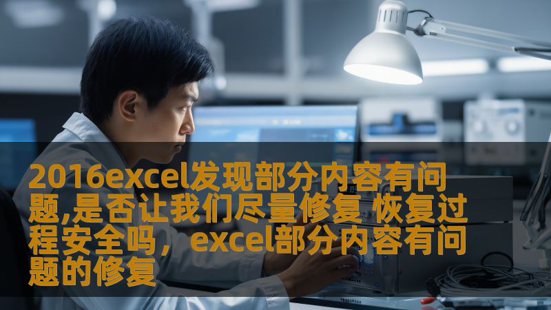 2016excel发现部分内容有问题,是否让我们尽量修复 恢复过程安全吗，excel部分内容有问题的修复