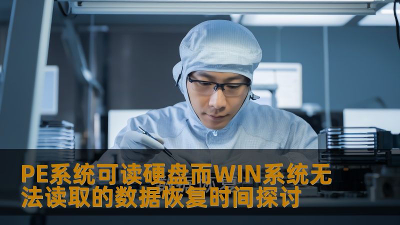 PE系统可读硬盘而WIN系统无法读取的数据恢复时间探讨