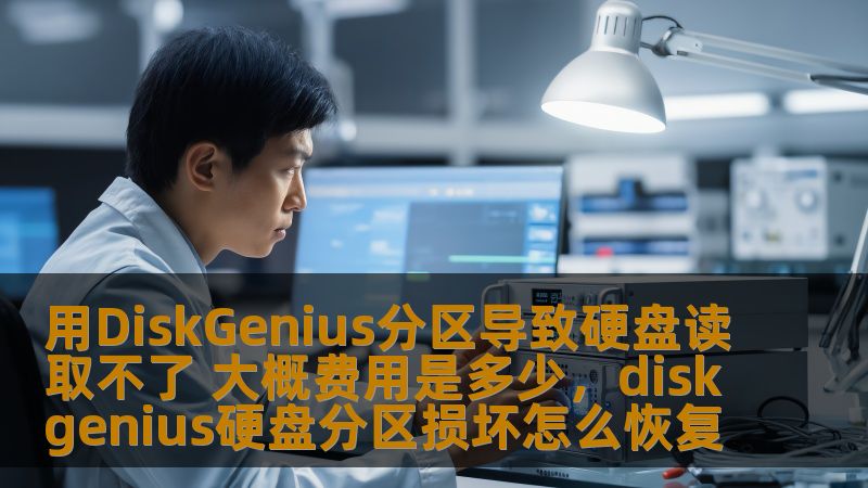 用DiskGenius分区导致硬盘读取不了 大概费用是多少，diskgenius硬盘分区损坏怎么恢复