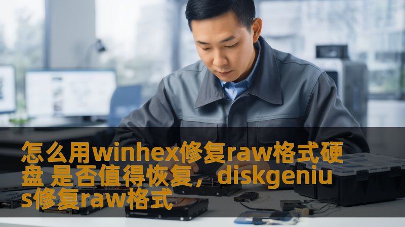 怎么用winhex修复raw格式硬盘 是否值得恢复，diskgenius修复raw格式