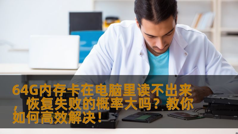 64G内存卡在电脑里读不出来，恢复失败的概率大吗？教你如何高效解决！