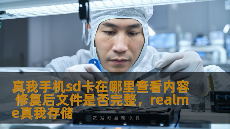 真我手机sd卡在哪里查看内容 修复后文件是否完整，realme真我存储