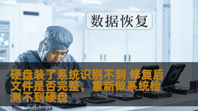 硬盘装了系统识别不到 修复后文件是否完整，重新做系统检测不到硬盘