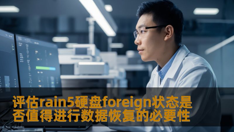 评估rain5硬盘foreign状态是否值得进行数据恢复的必要性，了解常见故障及恢复步骤，帮助用户做出明智决策。