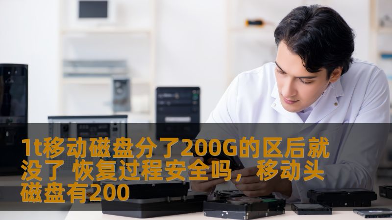 当你使用1T移动磁盘时，不小心将其中的200GB划分为一个新区域后，发现它突然消失了。此时你一定很担心数据是否能恢复。本文将详细解答这个问题，介绍恢复过程的安全性和相关注意事项，帮助你轻松应对这种情况。