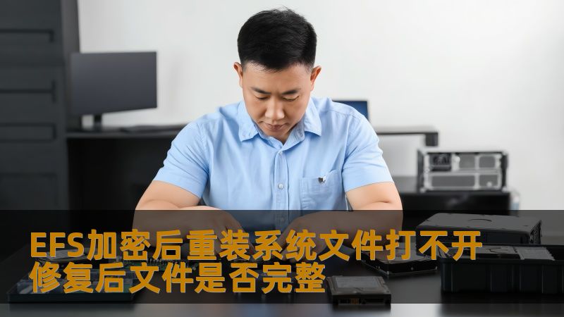 探讨EFS加密文件重装系统后无法打开的修复与完整性检查，提供详细操作步骤和实战案例。