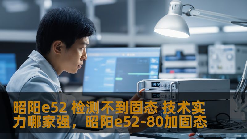 昭阳e52 检测不到固态 技术实力哪家强，昭阳e52-80加固态