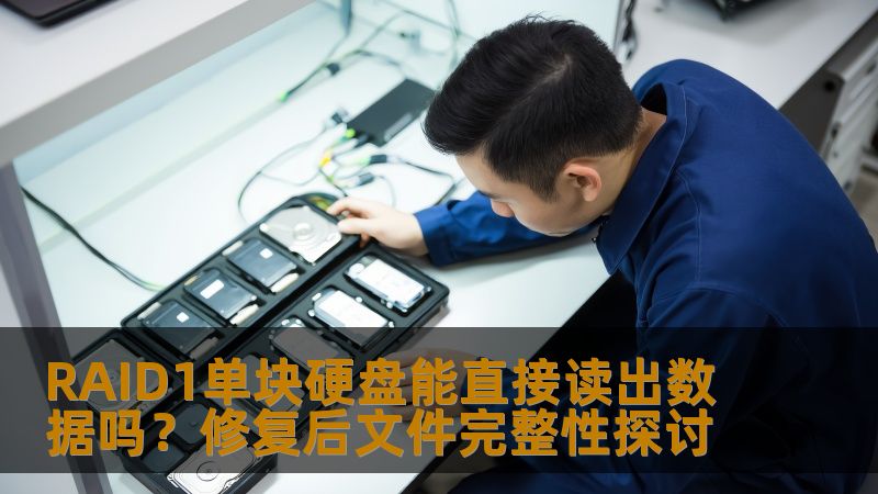 RAID1单块硬盘能直接读出数据吗？修复后文件完整性探讨