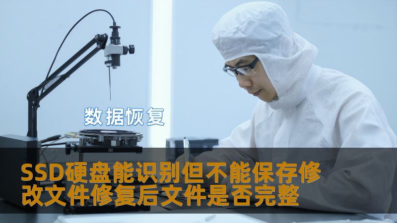SSD硬盘能识别但不能保存修改文件修复后文件是否完整
