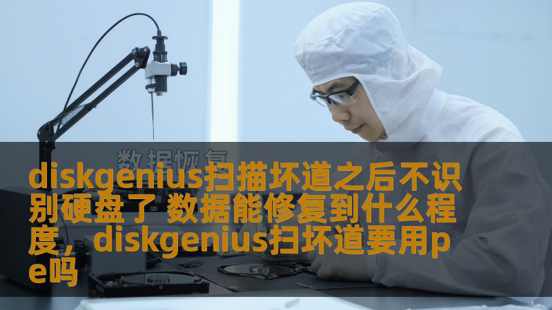 diskgenius扫描坏道之后不识别硬盘了 数据能修复到什么程度，diskgenius扫坏道要用pe吗