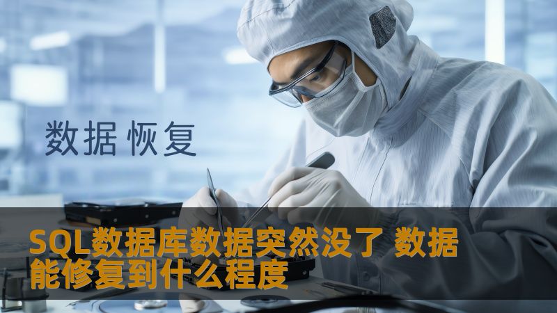 SQL数据库数据突然没了 数据能修复到什么程度