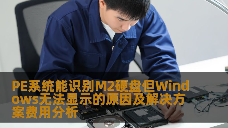 探讨PE系统能识别M2硬盘但Windows无法显示的原因及解决方案，分析费用及恢复案例。